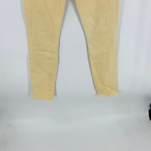 Veronica Beard Pale Mustard Yellow Button-Fly Maera Skinny Jeans Size 29/8 - Picture 6 of 9